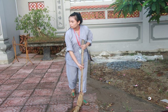 Thái Bình: Chùm ảnh khóa tu mùa hè tại chùa Hoằng Văn