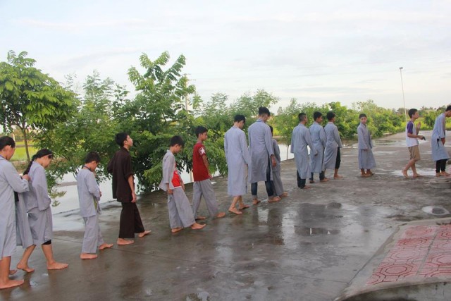 Thái Bình: Chùm ảnh khóa tu mùa hè tại chùa Hoằng Văn