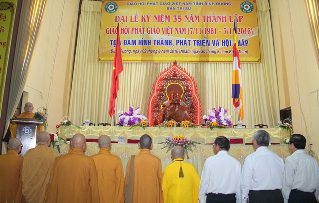 Bình Dương:  Long trọng tổ chức lễ kỷ niệm 35 năm thành lập GHPGVN
