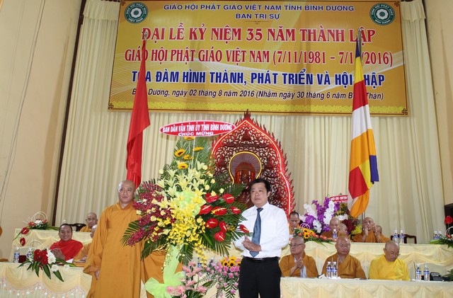 Bình Dương:  Long trọng tổ chức lễ kỷ niệm 35 năm thành lập GHPGVN