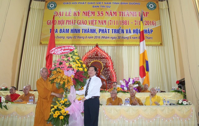 Bình Dương:  Long trọng tổ chức lễ kỷ niệm 35 năm thành lập GHPGVN