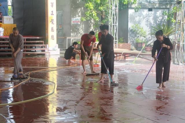 Thái Bình: Công tác chuẩn bị Đại lễ cầu siêu thai nhi sản nạn tại chùa Từ Xuyên