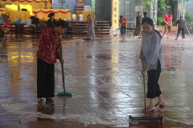 Thái Bình: Công tác chuẩn bị Đại lễ cầu siêu thai nhi sản nạn tại chùa Từ Xuyên