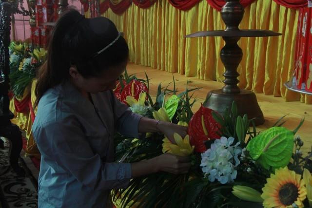 Thái Bình: Công tác chuẩn bị Đại lễ cầu siêu thai nhi sản nạn tại chùa Từ Xuyên