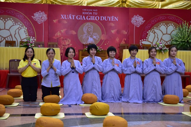 Chùa Giác Ngộ: Trang nghiêm khóa tu xuất gia gieo duyên lần thứ 1