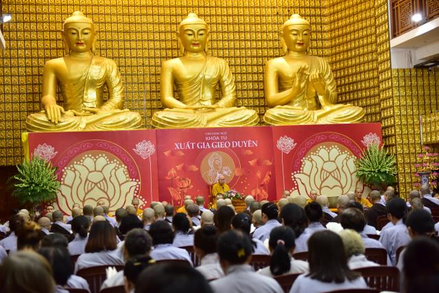 Chùa Giác Ngộ: Trang nghiêm khóa tu xuất gia gieo duyên lần thứ 1