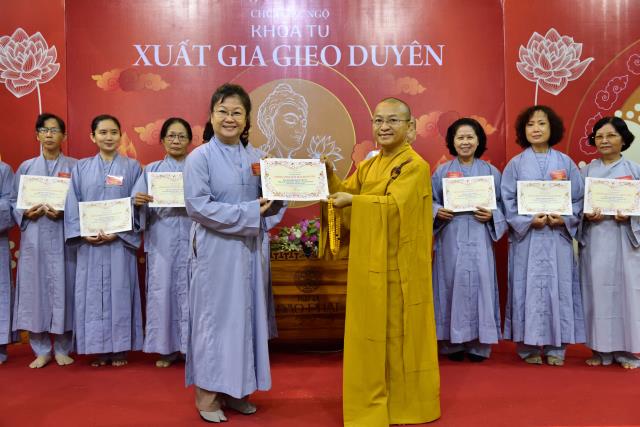 Chùa Giác Ngộ: Xúc động ngày kết thúc khóa tu Xuất Gia Gieo Duyên lần thứ nhất