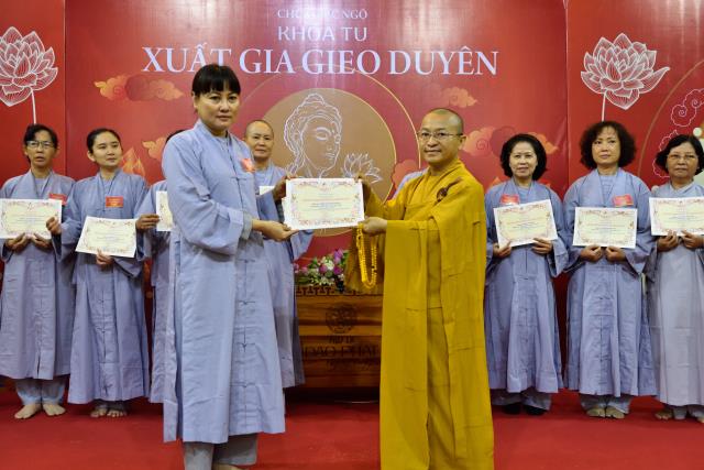 Chùa Giác Ngộ: Xúc động ngày kết thúc khóa tu Xuất Gia Gieo Duyên lần thứ nhất