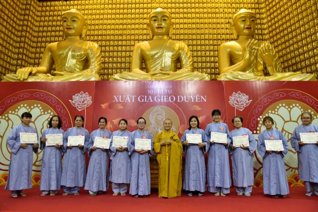 Chùa Giác Ngộ: Xúc động ngày kết thúc khóa tu Xuất Gia Gieo Duyên lần thứ nhất