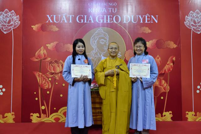 Chùa Giác Ngộ: Xúc động ngày kết thúc khóa tu Xuất Gia Gieo Duyên lần thứ nhất