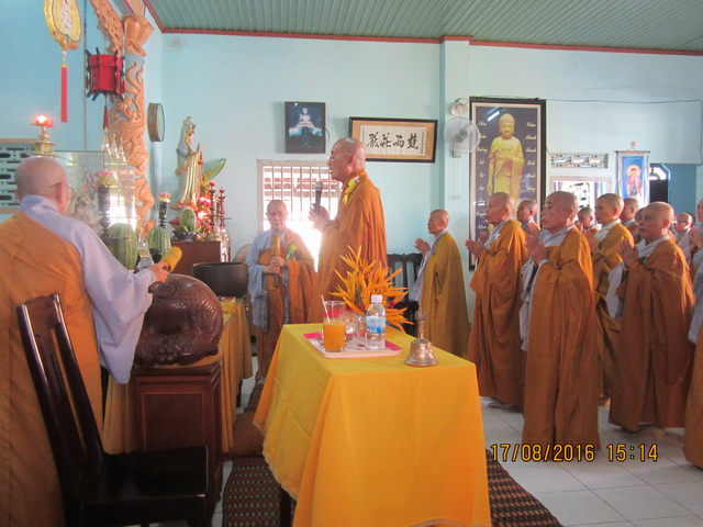 Ni giới thị xã Ninh Hòa - Lễ tạ pháp An cư kiết hạ