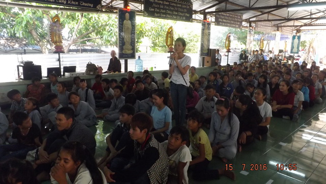 Chùa Linh Sơn Pháp Ấn tổ chức khóa tu mùa hè lần 8