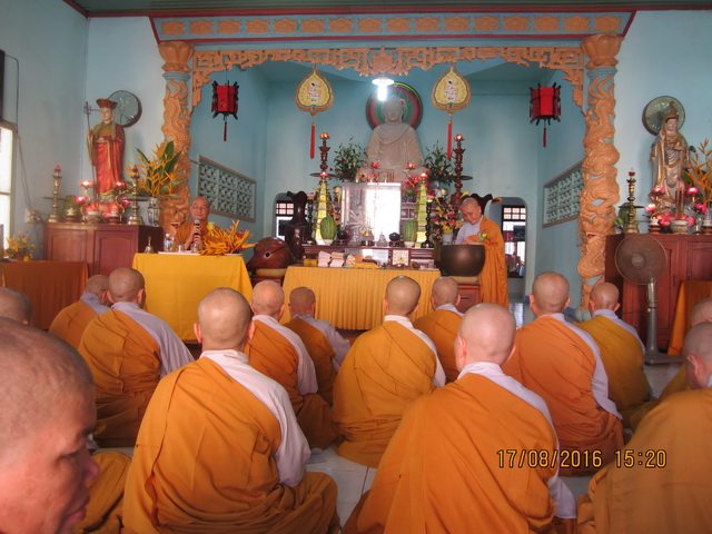 Ni giới thị xã Ninh Hòa - Lễ tạ pháp An cư kiết hạ