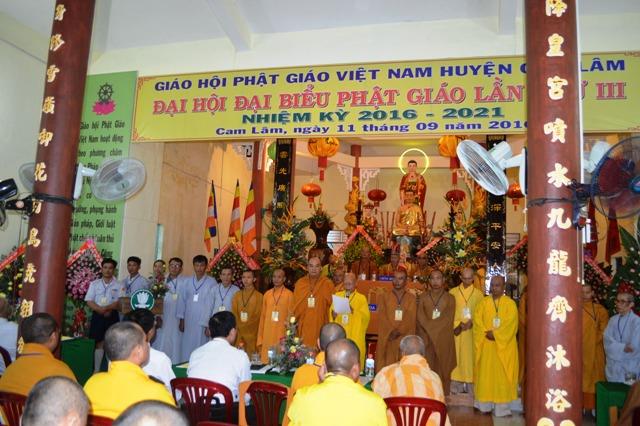 Khánh Hòa: Đại hội Phật giáo huyện Cam Lâm nhiệm kỳ 2016-2021