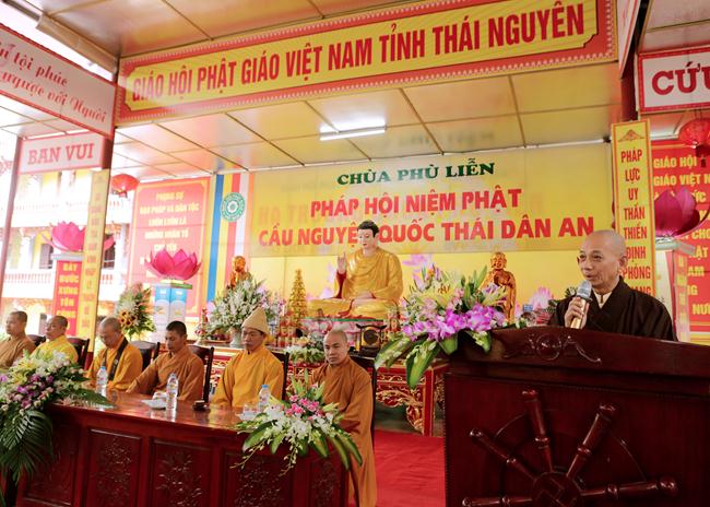 Thái Nguyên : Pháp hội niệm Phật cầu nguyện quốc thái dân an.