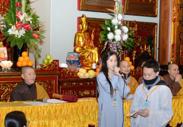 Chùa Đức Viên, San Jose ( Hoa Kỳ ) Tổ Chức Khoá Tu Thiếu Nhi Mùa Đông Và Hội Â3m Thực Mừng Năm Mới 2017.