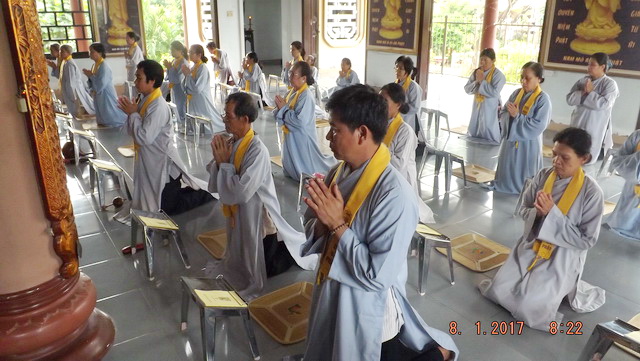 Lễ tổng kết khóa tu niệm Phật cuối năm tại chùa Địch Quang