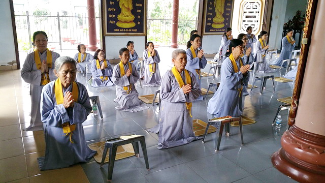 Lễ tổng kết khóa tu niệm Phật cuối năm tại chùa Địch Quang