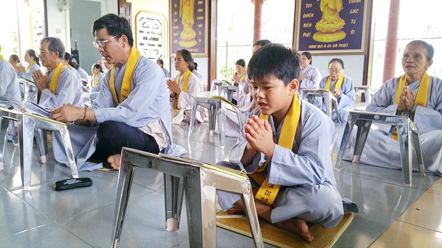 Lễ tổng kết khóa tu niệm Phật cuối năm tại chùa Địch Quang