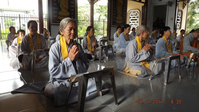 Lễ tổng kết khóa tu niệm Phật cuối năm tại chùa Địch Quang