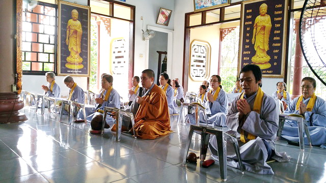 Lễ tổng kết khóa tu niệm Phật cuối năm tại chùa Địch Quang