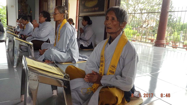 Lễ tổng kết khóa tu niệm Phật cuối năm tại chùa Địch Quang