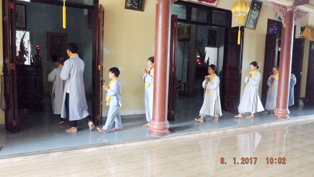 Lễ tổng kết khóa tu niệm Phật cuối năm tại chùa Địch Quang