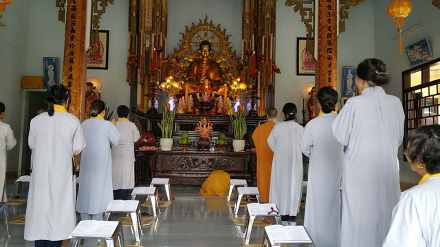 Lễ tổng kết khóa tu niệm Phật cuối năm tại chùa Địch Quang