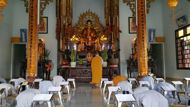 Lễ tổng kết khóa tu niệm Phật cuối năm tại chùa Địch Quang