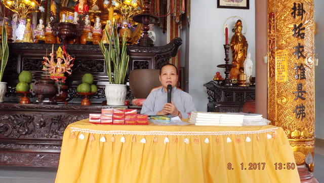 Lễ tổng kết khóa tu niệm Phật cuối năm tại chùa Địch Quang