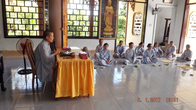 Lễ tổng kết khóa tu niệm Phật cuối năm tại chùa Địch Quang