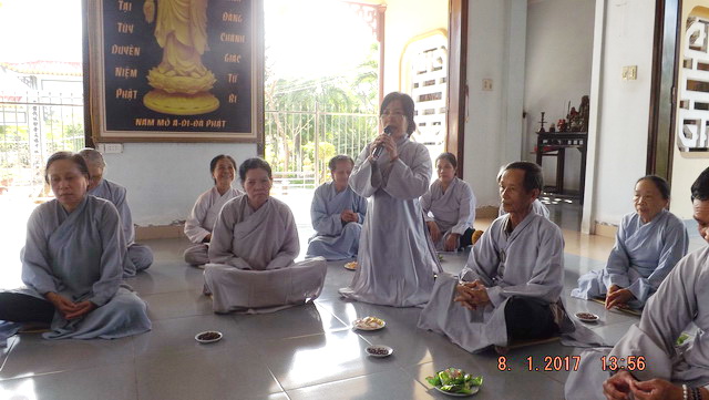 Lễ tổng kết khóa tu niệm Phật cuối năm tại chùa Địch Quang