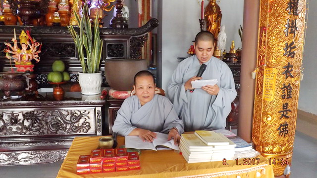 Lễ tổng kết khóa tu niệm Phật cuối năm tại chùa Địch Quang