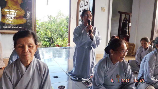 Lễ tổng kết khóa tu niệm Phật cuối năm tại chùa Địch Quang