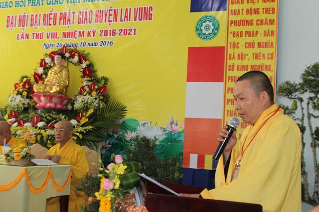 Đồng Tháp: Suy Cử TT. Thích Thiện Ngữ Trưởng BTS Phật giáo Huyện Lai Vung