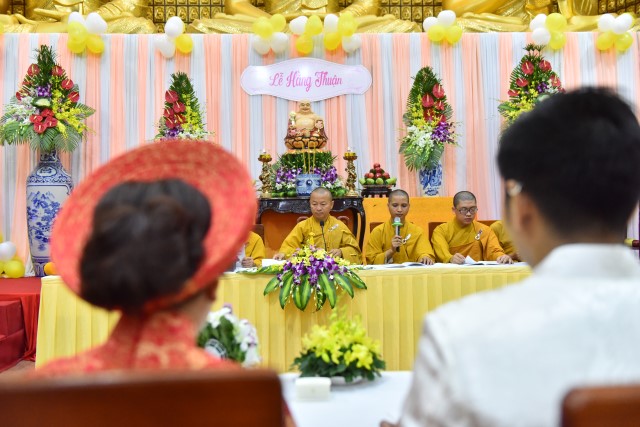 Chùa Giác Ngộ: Lễ hằng thuận của 2 Phật tử Pháp Đạo và Hoa Tâm