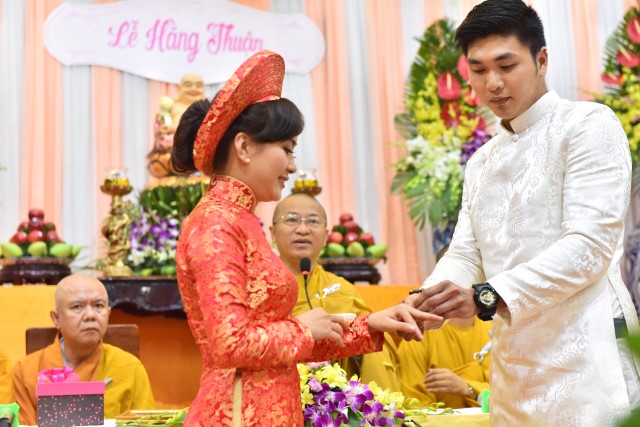 Chùa Giác Ngộ: Lễ hằng thuận của 2 Phật tử Pháp Đạo và Hoa Tâm
