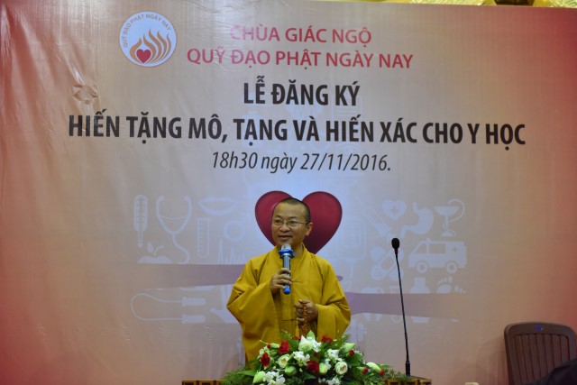 Chùa Giác Ngộ: 449 người đăng ký hiến tạng, mô và hiến xác cho y học