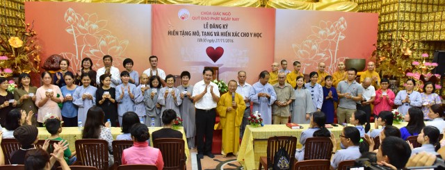 Chùa Giác Ngộ: 449 người đăng ký hiến tạng, mô và hiến xác cho y học