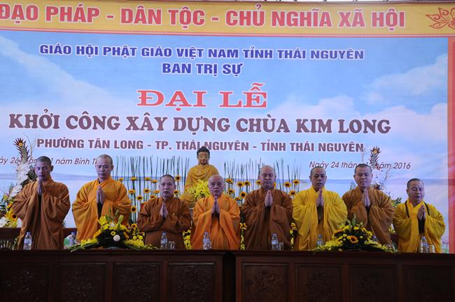 Thái Nguyên: Đại lễ khởi công xây dựng chùa Kim Long