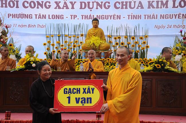 Thái Nguyên: Đại lễ khởi công xây dựng chùa Kim Long
