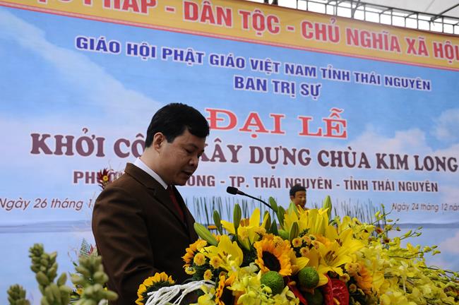 Thái Nguyên: Đại lễ khởi công xây dựng chùa Kim Long