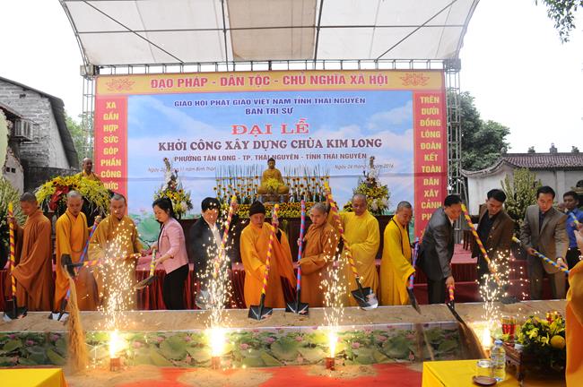 Thái Nguyên: Đại lễ khởi công xây dựng chùa Kim Long