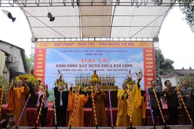 Thái Nguyên: Đại lễ khởi công xây dựng chùa Kim Long