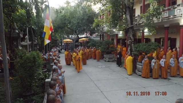 Trang nghiêm lễ nhập kim quan Trưởng lão Hòa thượng Thích Thiện Bình