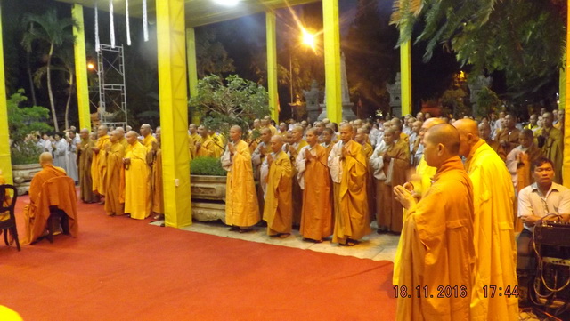 Trang nghiêm lễ nhập kim quan Trưởng lão Hòa thượng Thích Thiện Bình