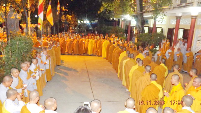 Trang nghiêm lễ nhập kim quan Trưởng lão Hòa thượng Thích Thiện Bình