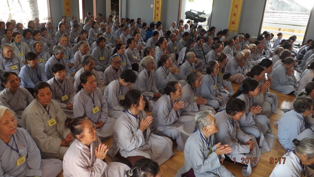 Khóa tu cuối năm tại chùa Linh Sơn Pháp Ấn