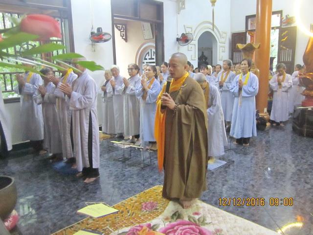 Đạo tràng Bát quan trai Tổ đình Thiên Bửu tổ chức lễ tri ân Tam bảo và tổng kết cuối năm.