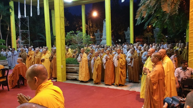 Trang nghiêm lễ nhập kim quan Trưởng lão Hòa thượng Thích Thiện Bình